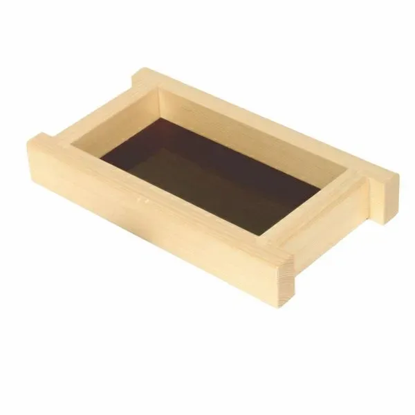 - Y-95, 8x4.5-Inch Small Shiraki Wood Soy Sauce and Condiment Holder