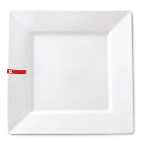 Miya X14001, 12" Square White Plate, 6/CS