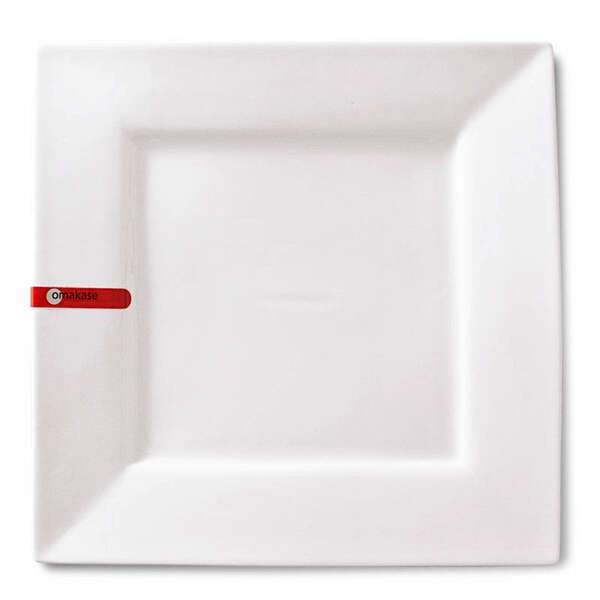 Miya X14002, 10" Square White Plate, 1 DZ (Discontinued)