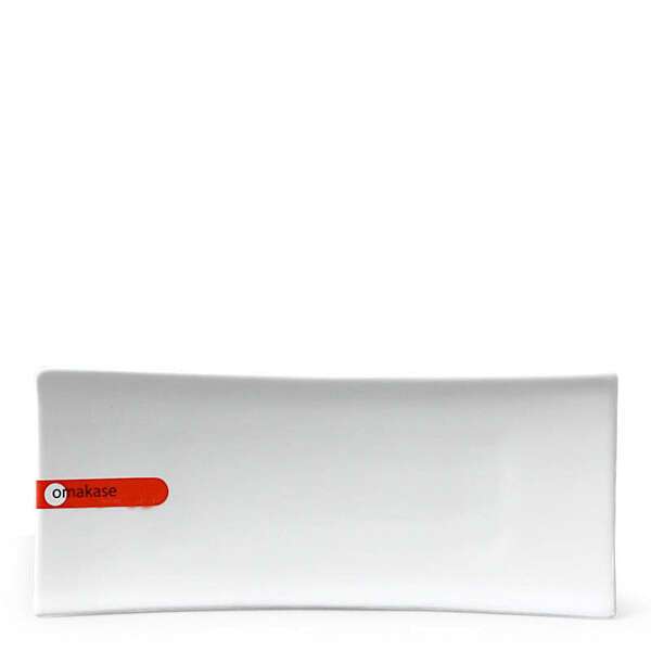 Miya X14011, 8"x3.5" White Rectangular Plate, 72/CS