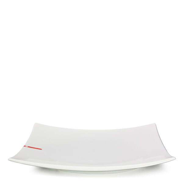 Miya X15001, 14" White Square Plate, 6/CS (Discontinued)
