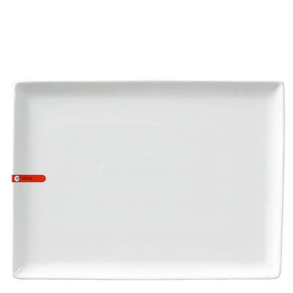 Miya X15008, 14.5"x10.5" White Rectangular Plate, 8/CS (Discontinued)