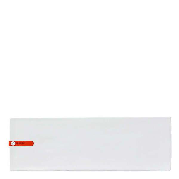 Miya X15011, 12.25"x4" White Rectangular Plate, 24/CS (Discontinued)