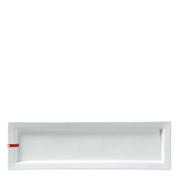 Miya X15012, 21"x6.5" Rectangular White Plate, 8/CS (Discontinued)