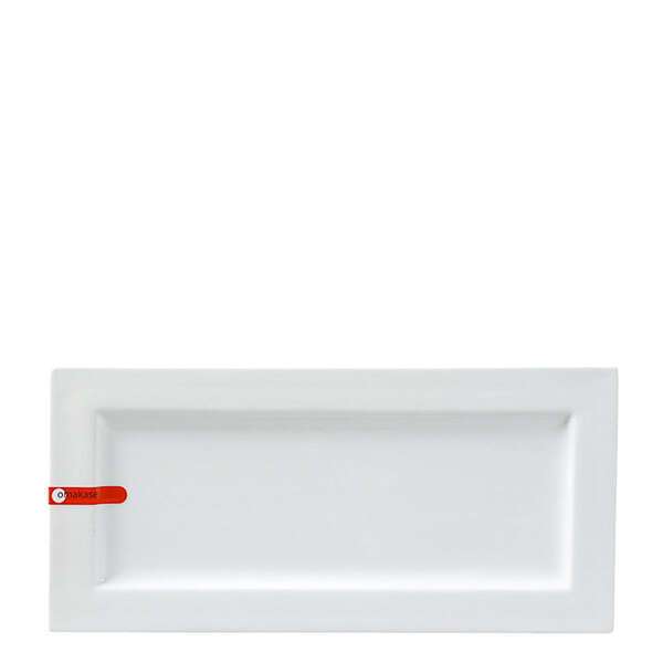 Miya X15013, 12.5"x6" Rectangular White Plate, 24/CS