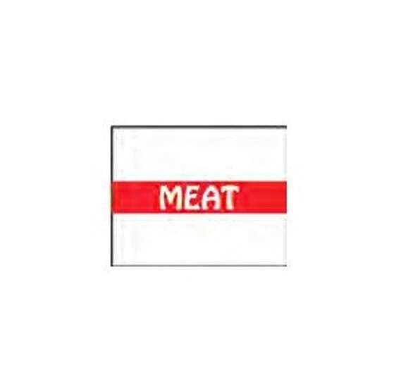Monarch PL1130M, #1130 Meat Price Gun Labels, 2500 per Roll x 8 per Pack
