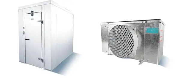 Mr. Winter Mr.Winter 10X10CWFRRO, 10W x 10D x 7.6H-ft Indoor Commercial Walk-in Cooler w/o Floor with Top Mount Tecumseh Refrigeration System Package, USA, NSF