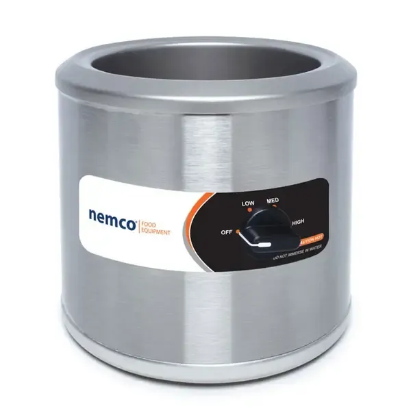 Nemco 6100A, 7 Qt. Round Countertop Warmer, 120V, 550W