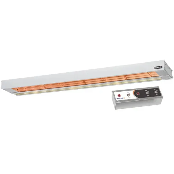 Nemco 6155-24-DL, 24-inch Dual Infrared Strip Warmer with Remote Control Box and Lights, 1080W