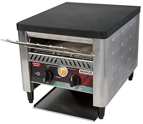 Nemco 6800, 10.5-inch Wide 2-Slice Conveyor Toaster with, 120V