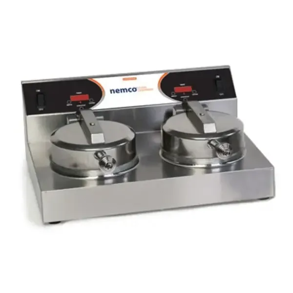 Nemco 7000A-2, 19.5-inch Double Waffle Maker, 120V