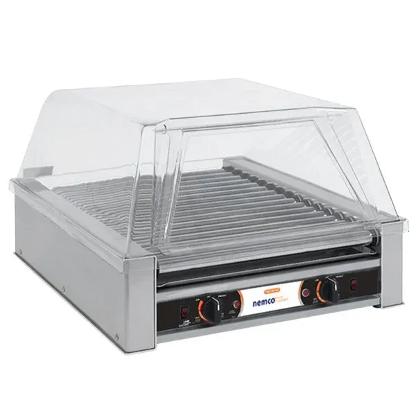 Nemco 8045N, 45 Hot Dog Capacity Narrow Hot Dog Roller Grill, 120V