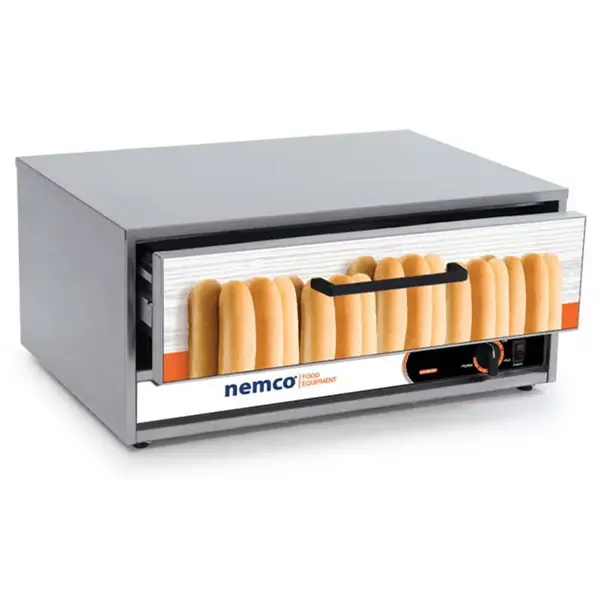 Nemco 8045N-BW-220, 32 Buns Hot Dog Bun Warmer for 8045N Series Roller Grills, 220V