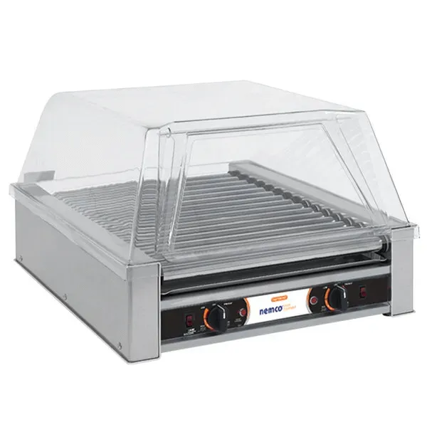 Nemco 8045W-220, 45 Hot Dog Capacity Wide Hot Dog Roller Grill, 220V
