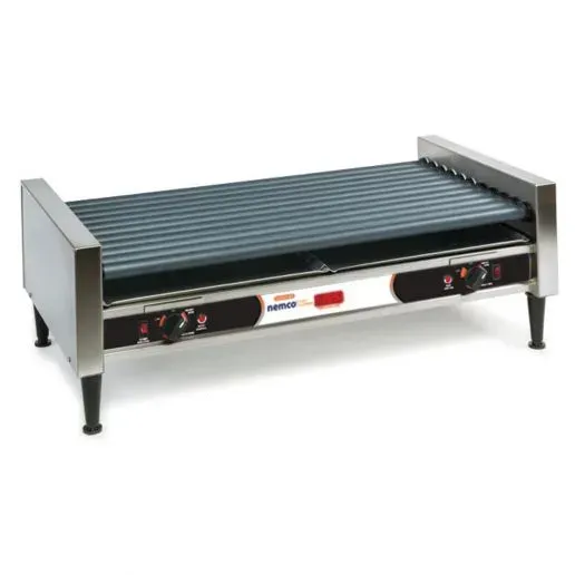 Nemco 8050SX-RC, 50 Hot Dog Capacity Hot Dog Roller Grill with GripsIt Non-Stick Coating, 120V