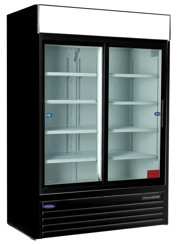 Nor-Lake AdvantEDGE NLGR48S, 2 Glass Door Refrigerator with Basemount Refrigeration Systems