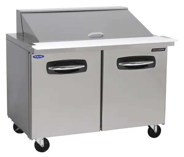 Nor-Lake AdvantEDGE NLSMP48-18, 48-inch 2 Door Mega Top Sandwich Food Refrigerator