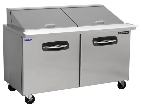 Nor-Lake AdvantEDGE NLSMP60-24, 60-inch 2 Door Mega Top Sandwich Food Refrigerator