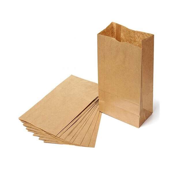 Novolex 20BBPSH #20 Kraft Brown Shorty Paper Bag, 500/CS