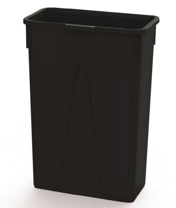 O'Cedar Commercial 23 Gal. Slim Container, Black