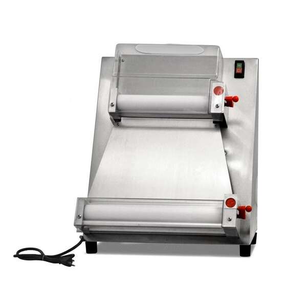 Omcan BE-CN-0400, 21-inch Stainless Steel Pizza Moulder with 16-inch Roller