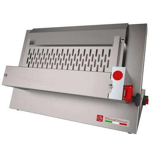 Omcan BE-IT-0337, 15.75-inch Stainless Steel Adjustable Electric Dough Roller with 13.3-inch Roller