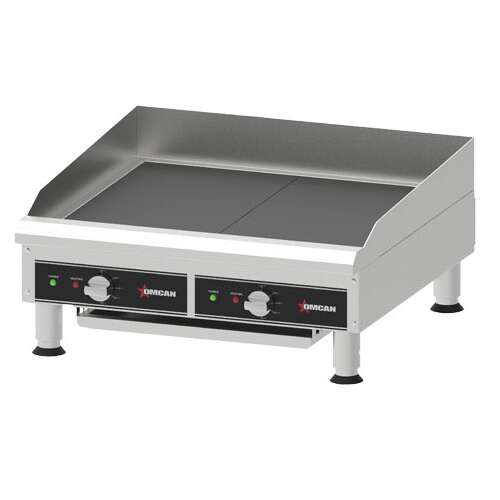 Omcan CE-CN-0610-DN, 24-inch Cast Iron Electric Charbroiler/Griddle