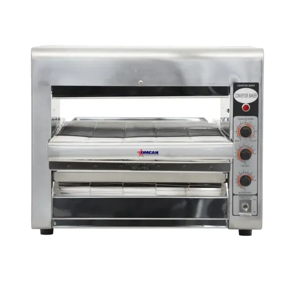 Omcan CE-TW-0356, 18.5-inch Stainless Steel Conveyor Oven with 14-inch Conveyor Belt