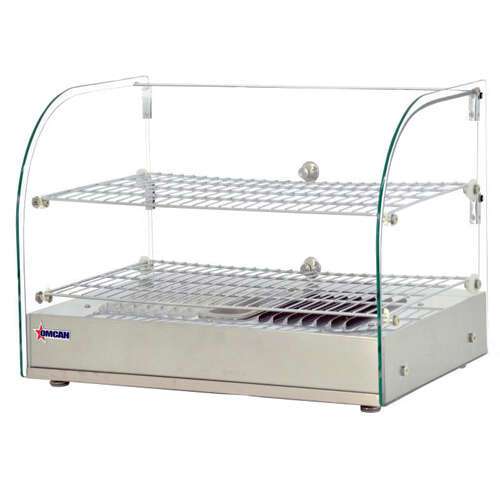 Omcan DW-CNвЂЊ-0045-L Countertop Display Warmer with Front Curved Glass, EA