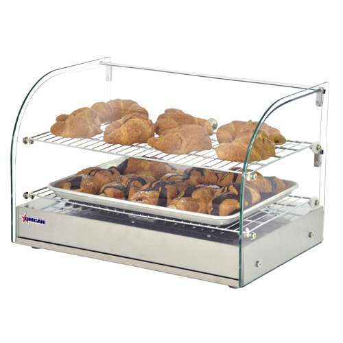 Omcan DW-CNвЂЊ-0045-L Countertop Display Warmer with Front Curved Glass, EA