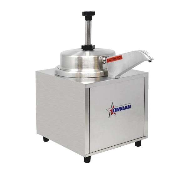 Omcan FW-CN-0004-S, 16.5-inch 3.5 Qt Countertop Stainless Steel Food Warmer with Stout and Pump