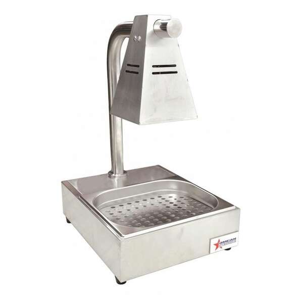 Omcan FW-CN-0736, 15-inch Single-Bulb Chip Dump with Tray and Infrared Bulb, 270W