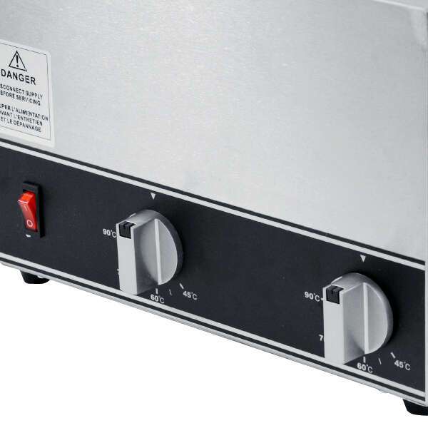 Omcan FW-CN-1602, 12-inch Stainless Steel Double Bottle Sauce Warmer