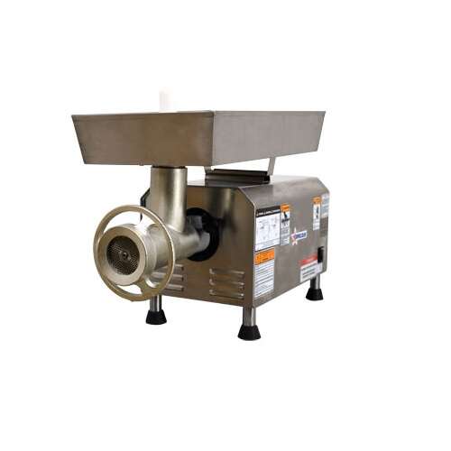 Omcan MG-BR-0022, 13-inch Stainless Steel Moderate-Duty Meat Grinder with 2 HP Motor