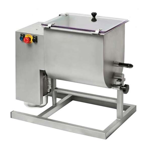Omcan MM-IT-0030, 28-inch Heavy-Duty Stainless Steel Meat Mixer with 1 HP Motor, 66 lbs Capacity