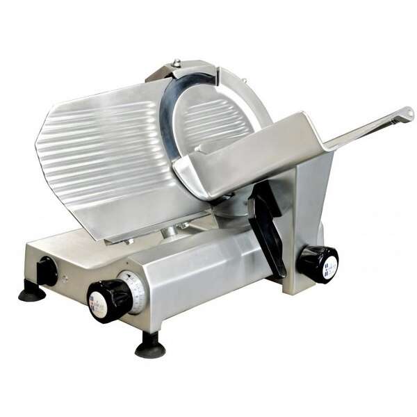 Omcan MS-IT-0250-I, 10-inch Carbon Steel Belt-Driven Meat Slicer