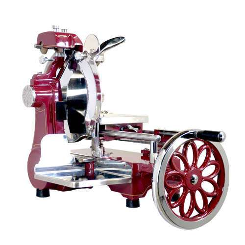 Omcan MS-IT-0300-ML, 12-inch Stainless Steel Manual Volano Slicer with Standard Flower Wheel