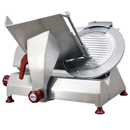Omcan MS-IT-0350-L, 14-inch Blade Anodized Aluminum Belt-Driven Meat Slicer