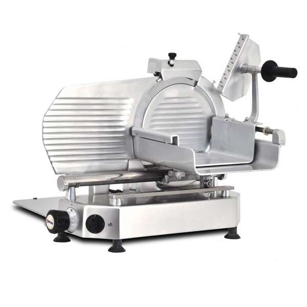 Omcan MS-IT-0370-V, 14.5-inch Blade Anodized Aluminum Belt-Driven Meat Slicer