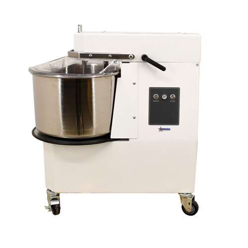 Omcan MX-IT-0030-R, 33 Qt Stainless Steel Spiral Mixer with Removable Bowl