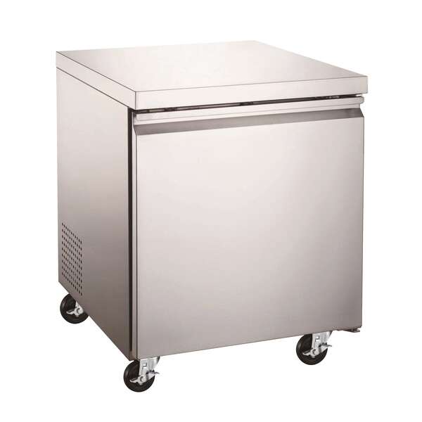 Omcan RE-CN-0006-HC, 27-inch 1 Solid Door Undercounter Refrigerator, 6.3 Cu.Ft