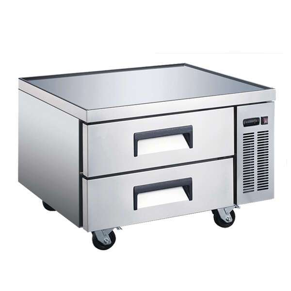 Omcan RE-CN-0036-C, 36-inch Stainless Steel Refrigerated Chef Base, 29 Cu.Ft