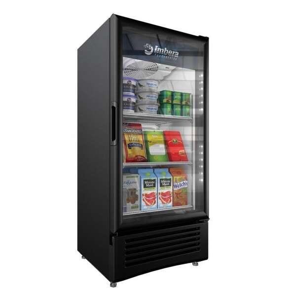 Omcan VR10, 25-inch 1 Swing Glass Door Merchandising Refrigerator, 9 Cu.Ft