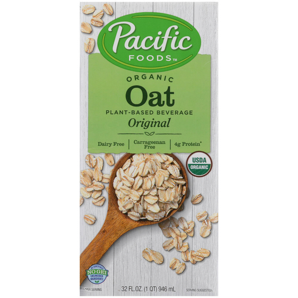 Pacific PAC06570, 32 Oz Organic Oat Milk, 12/CS