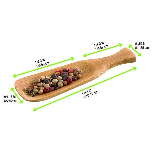 PacknWood 209BBKHLONG, 4.1x1.15-Inch "Khlong" Bamboo Spoon, 144/CS