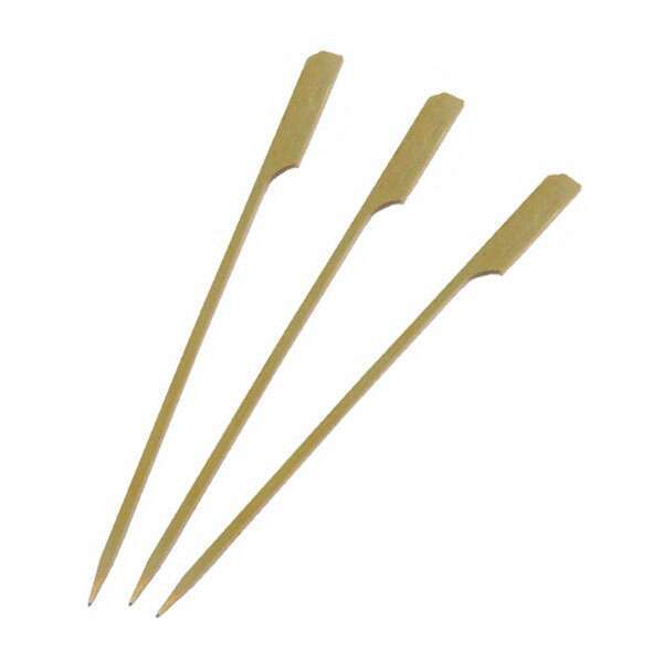 PacknWood 209BBTG90, 3.5-Inch Bamboo Paddle Skewer, Green, 2000/CS