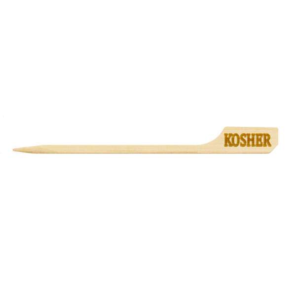 PacknWood 209BBTGKO, 3.57-Inch Food Information Picks "Kosher", 1000/CS