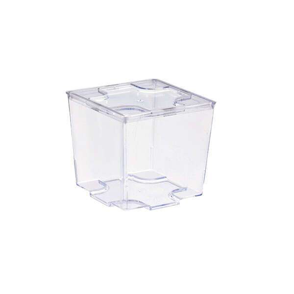 PacknWood 209MBKARA90, 2.75 Oz "Kara" Clear Cubic Mini Dish, 576/CS