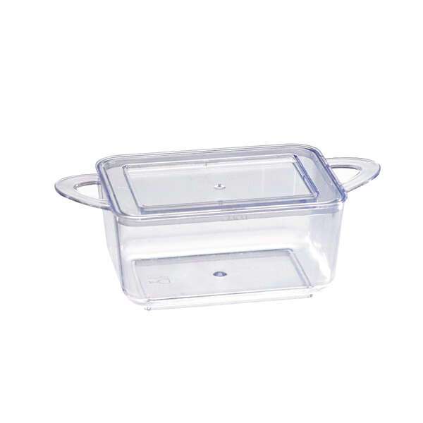 PacknWood 209MBLOUKIA1, 2.76x2.1x1.27-Inch "Loukia" Transparent Casserole Dish with Rigid Lid, 144/CS