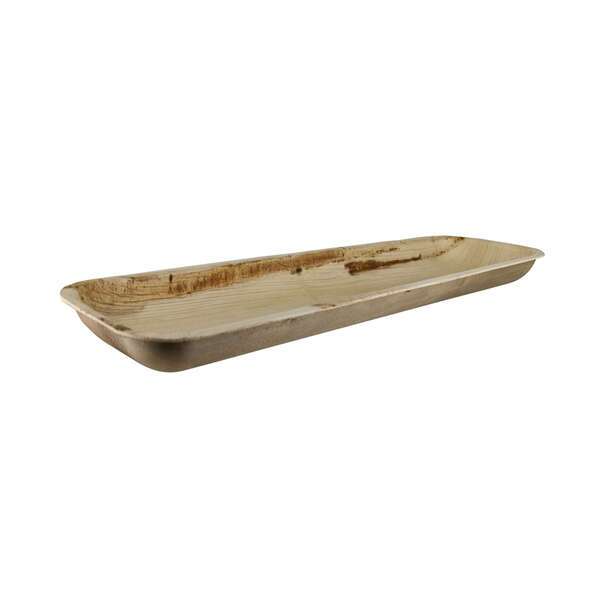 PacknWood 210APA329, 12.8x3.55x1-Inch Rectangular Palm Leaf Plate, 50/CS
